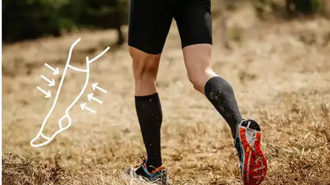 Les chaussettes de sport compressives améliorent la récupépration pendant et après l'effort