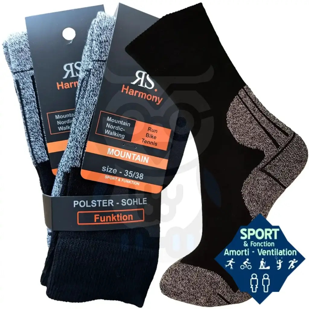 Chaussettes De Marche Et Randonnée - 2 Paires 35/38 Sport