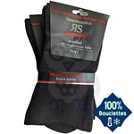 Chaussettes Extra Larges 100% Bouclettes - 2 Paires - Vignette | chaussettes-de-sante.fr