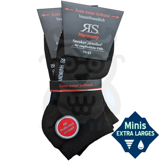 Mini Socquettes Extra Larges Sans Elastique - 2 Paires Chaussettes